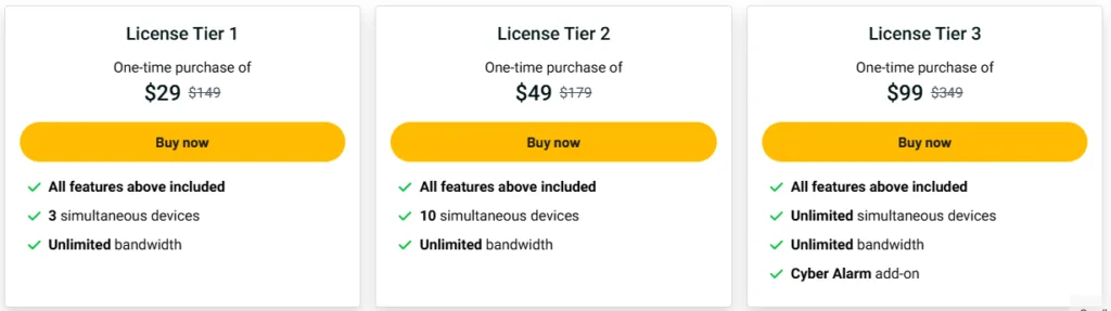 GOOSE VPN Lifetime Deal Pricing
